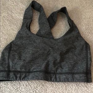 Grey lululemon sports bra!